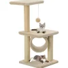 Arbre à chat avec griffoirs en sisal 65 cm Beige