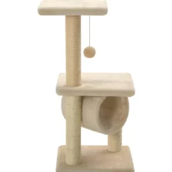 Arbre à chat avec griffoirs en sisal 65 cm Beige