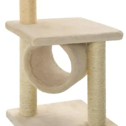 Arbre à chat avec griffoirs en sisal 65 cm Beige