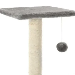 Arbre à chat avec griffoirs en sisal 65 cm Gris
