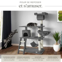 Arbre à chat MARCEL 141 cm