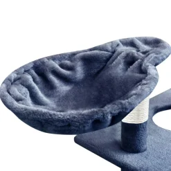 Arbre a chat avec griffoirs en sisal 150 cm Bleu fonce