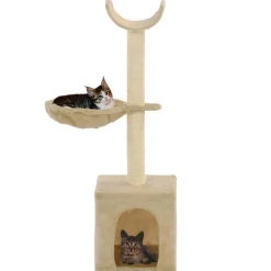 Arbre a chat avec griffoirs en sisal 105 cm Beige