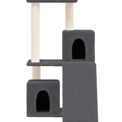 Arbre a chat avec griffoirs en sisal Gris fonce 82 cm