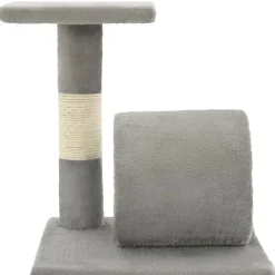 Arbre a chat avec griffoirs en sisal 65 cm Gris