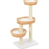 Arbre a chat avec griffoir en sisal Naturel Bois de saule
