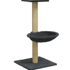 Arbre a chat avec griffoir en sisal Gris fonce 74 cm