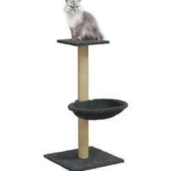 Arbre a chat avec griffoir en sisal Gris fonce 74 cm