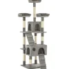 Arbre a chat avec griffoirs en sisal 170 cm Gris
