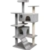 Arbre a chat avec griffoirs en sisal 125 cm Gris