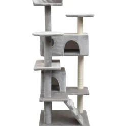 Arbre a chat avec griffoirs en sisal 125 cm Gris