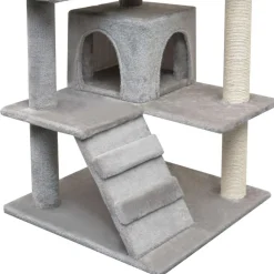 Arbre a chat avec griffoirs en sisal 125 cm Gris