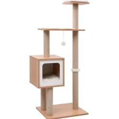 Arbre a chat avec tapis a gratter en sisal 123 cm