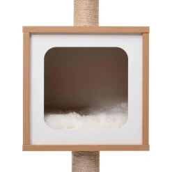 Arbre a chat avec tapis a gratter en sisal 123 cm