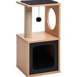 Arbre a chat avec tapis a gratter en sisal 60 cm