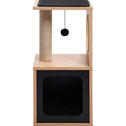 Arbre a chat avec tapis a gratter en sisal 60 cm