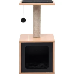 Arbre a chat avec tapis a gratter en sisal 62 cm