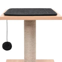 Arbre a chat avec tapis a gratter en sisal 62 cm