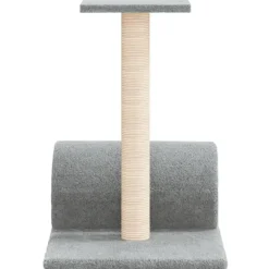 Arbre a chat avec tunnel Gris clair 60x34,5x50 cm