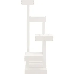 Arbre a chat Blanc 45,5x49x103 cm Bois de pin massif