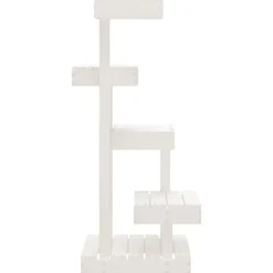 Arbre a chat Blanc 45,5x49x103 cm Bois de pin massif