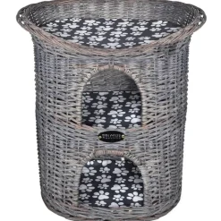 Arbre/maison 2 niveaux a chat avec coussin Saule