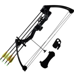 Arc à poulies pour jeunes accessoires et flèches en aluminium