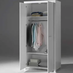 Armoire 2 Portes Erik 205cm Blanc
