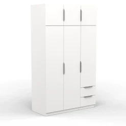Armoire 6 portes 2 tiroirs L119 cm THIBAULT