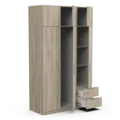 Armoire 6 portes 2 tiroirs L119 cm THIBAULT