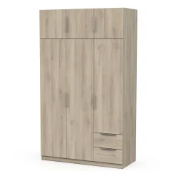Armoire 6 portes 2 tiroirs L119 cm THIBAULT