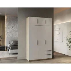 Armoire 6 portes 2 tiroirs L119 cm THIBAULT