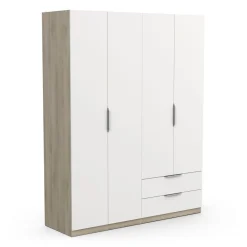 Armoire 4 portes 2 tiroirs L157 cm THIBAULT