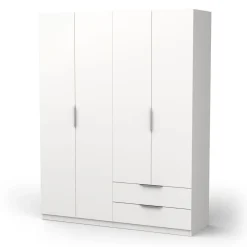 Armoire 4 portes 2 tiroirs L157 cm THIBAULT