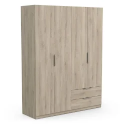 Armoire 4 portes 2 tiroirs L157 cm THIBAULT