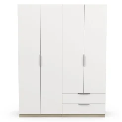 Armoire 4 portes 2 tiroirs L157 cm THIBAULT