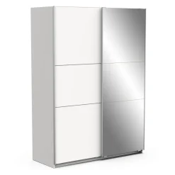 Armoire 2 portes coulissantes 1 miroir L150cm THIBAULT