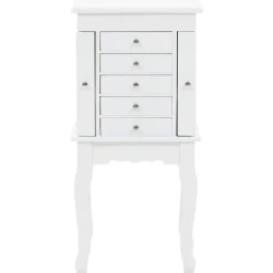 Armoire a bijoux sur pieds Blanc