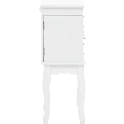 Armoire a bijoux sur pieds Blanc
