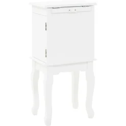 Armoire a bijoux sur pieds Blanc