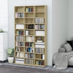 Armoire a CD Chene sonoma 102x16x177,5 cm Bois d'ingenierie