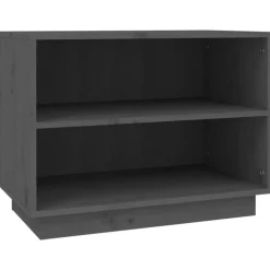 Armoire a chaussures Gris 60x34x45 cm Bois de pin massif