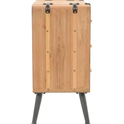 Armoire a tiroirs bois de sapin massif 91x35x73 cm