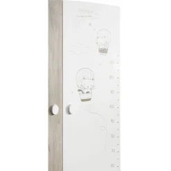 Armoire bébé 2 portes BALLOON, 1 penderie, 3 tablettes