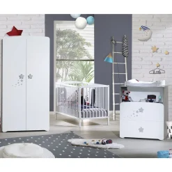 Armoire chambre bébé 2 portes NEW NAO