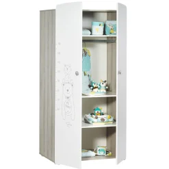 Armoire chambre bébé 2 portes TEDDY