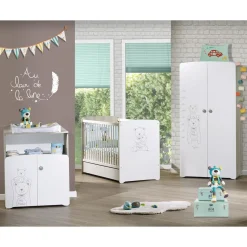 Armoire chambre bébé 2 portes TEDDY