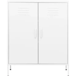 Armoire de rangement Blanc 80x35x101,5 cm Acier