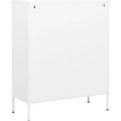 Armoire de rangement Blanc 80x35x101,5 cm Acier