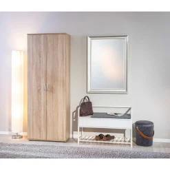 Armoire de rangement multifonctions 2 portes L70cm VISCONTI